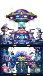 夜晚的地球防御本部庆典现场