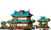Lotus Pond Garden Tile House