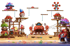 Sunset Octopus Beach